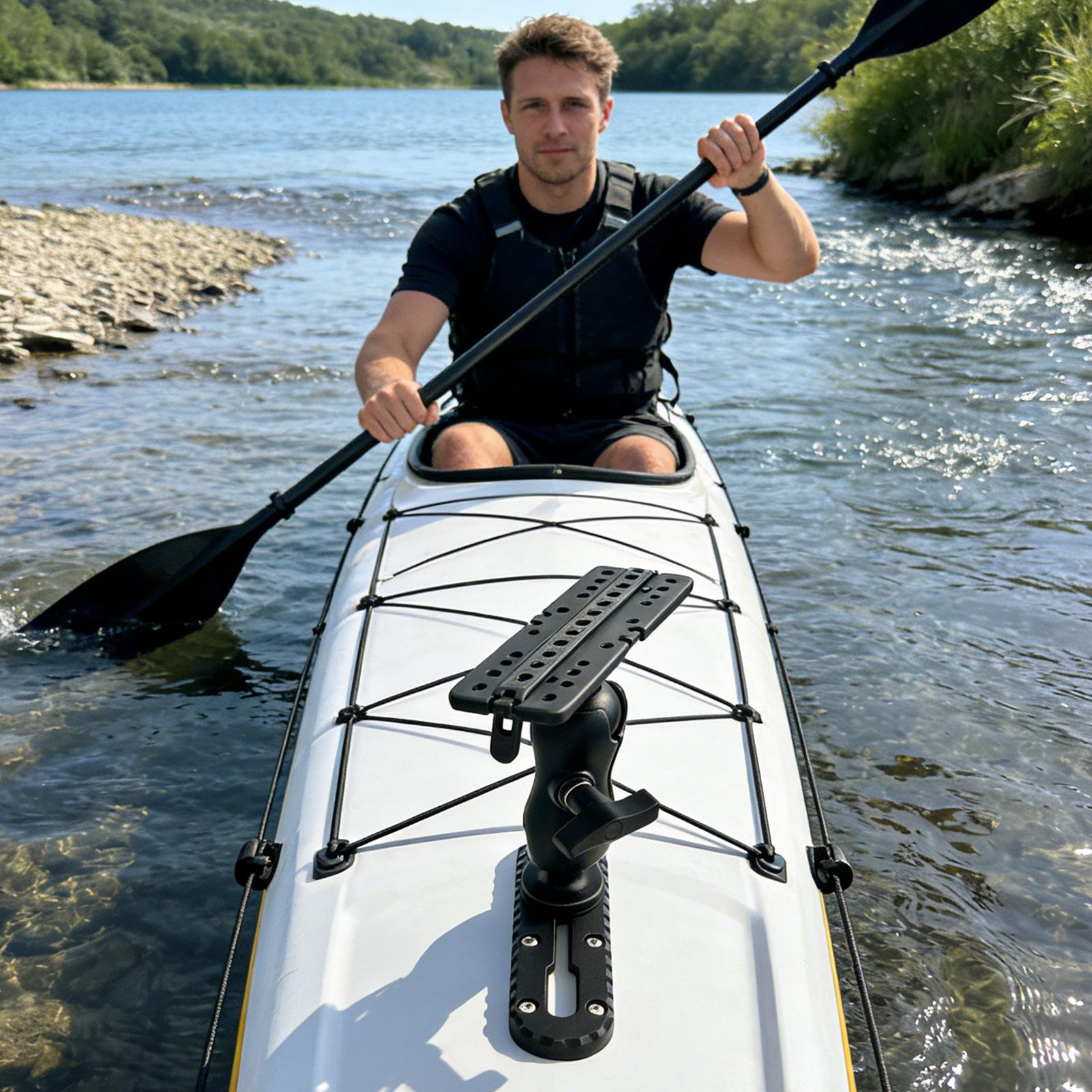 حامل قضيب صيد متعدد الوظائف عا - مراجعة Fishing Kayak Fish Finder Mount وسعره