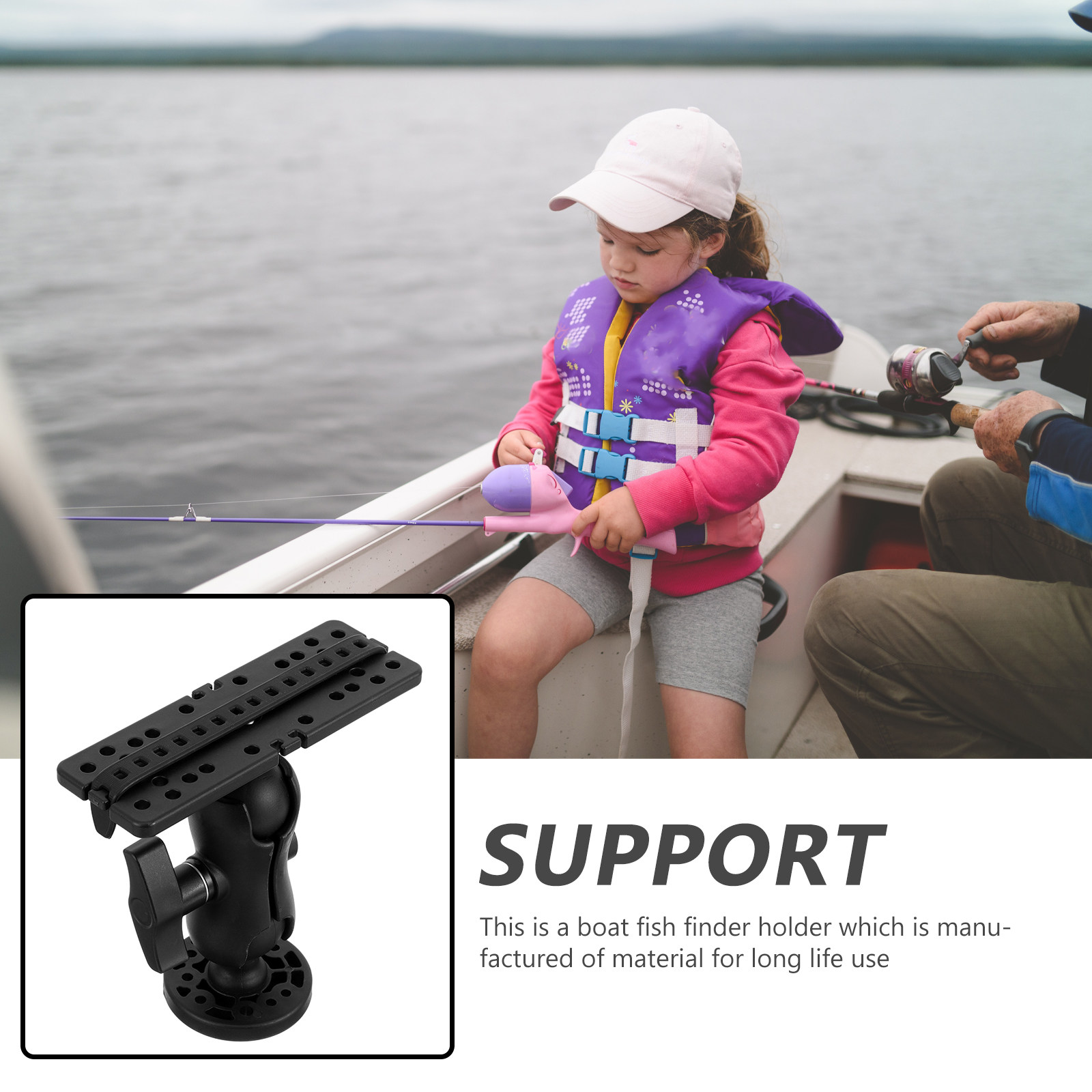 حامل محدد مواقع الأسماك عالي ا - مراجعة Fishing Kayak Fish Finder Mount وسعره
