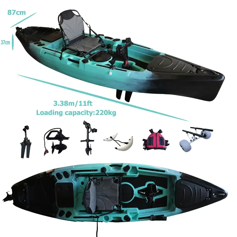 قارب كاياك للصيد بدواسة قيادة  - مراجعة Fishing Kayak Sit In وسعره