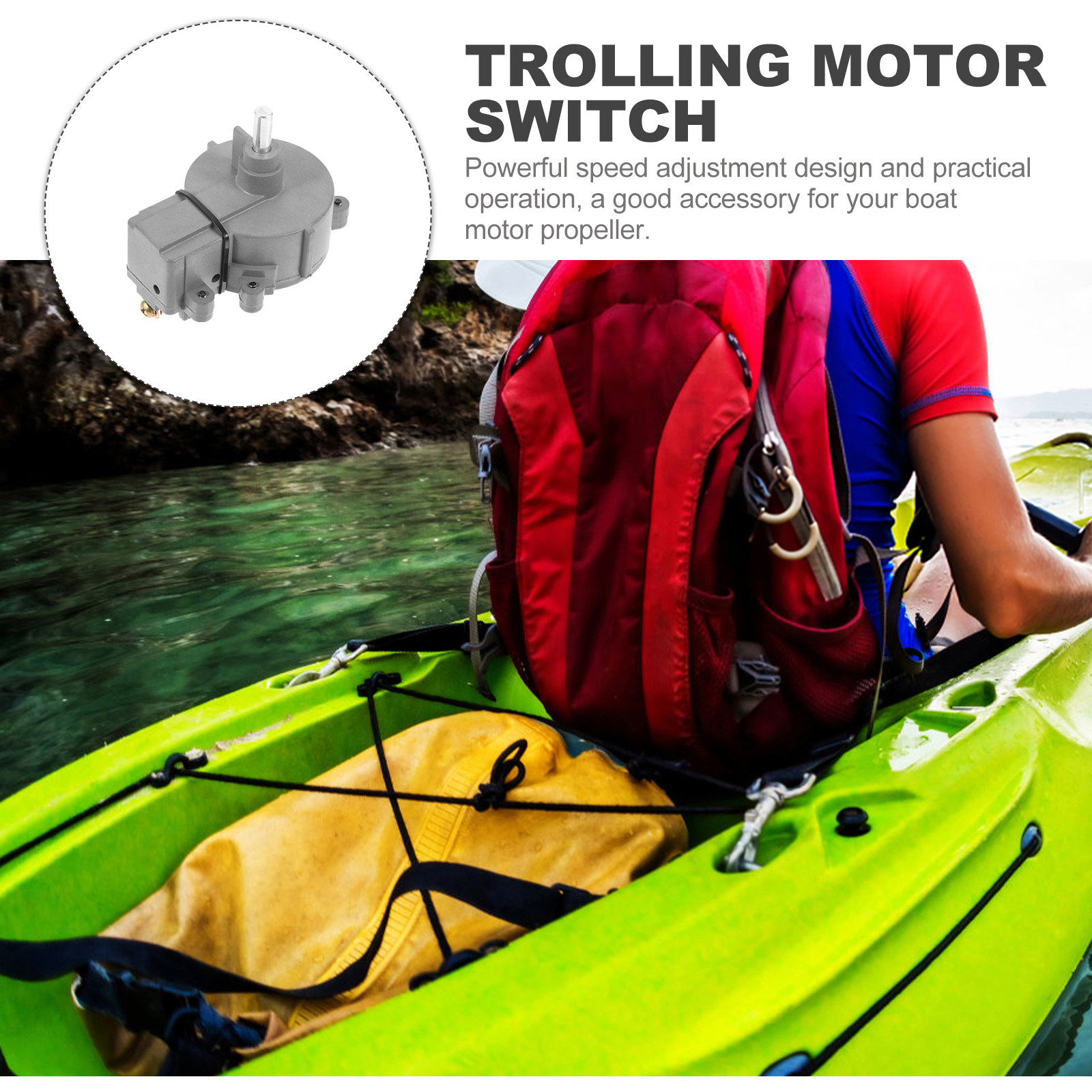 مفتاح تحكم في سرعة محرك القارب - مراجعة Fishing Kayak Trolling Motor وسعره