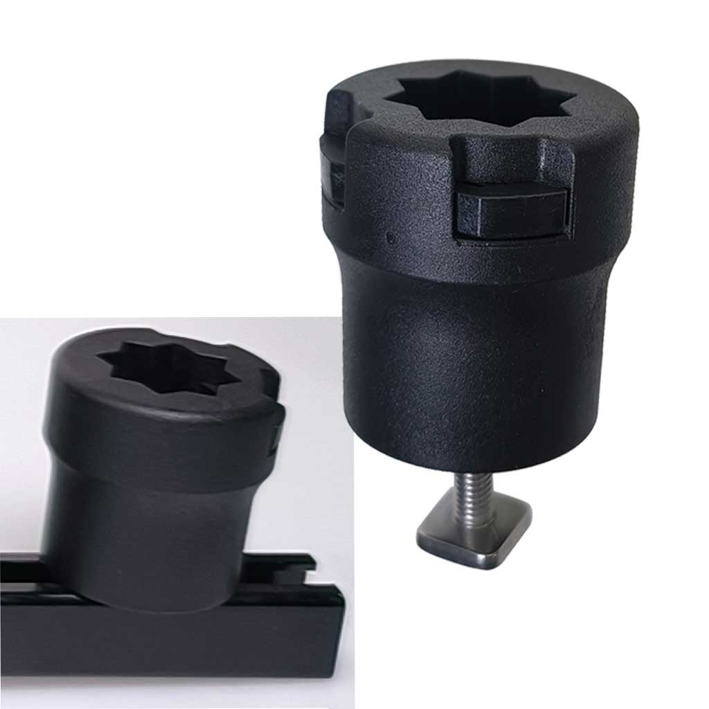 قطعة واحدة محول مسار انزلاقي ل - مراجعة Fishing Kayak Fish Finder Mount وسعره