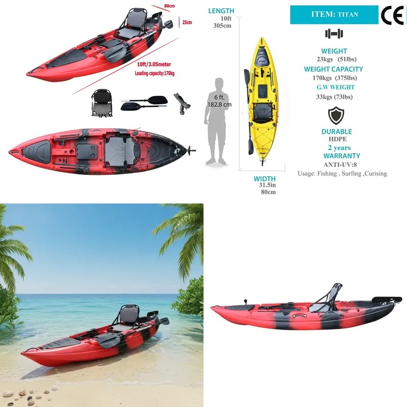 قارب كاياك للصيد بمقعد واحد بط - مراجعة Fishing Kayak Sit In وسعره