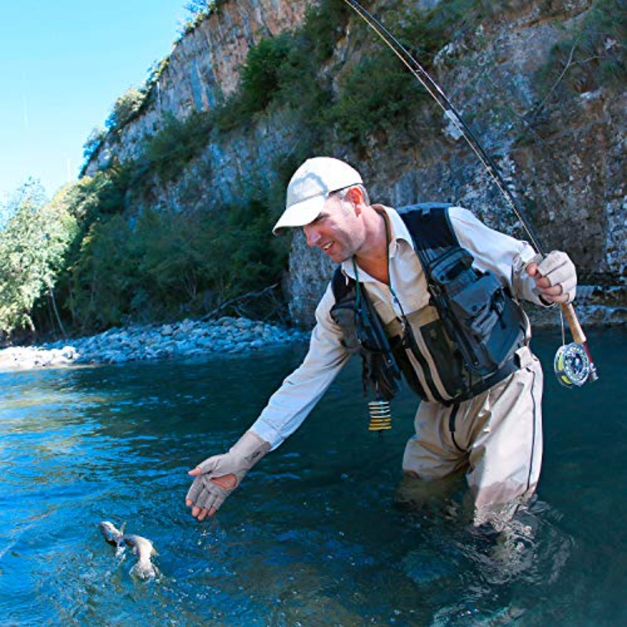 قفازات صيد بدون أصابع للحماية  - مراجعة Fishing Kayak Paddle وسعره