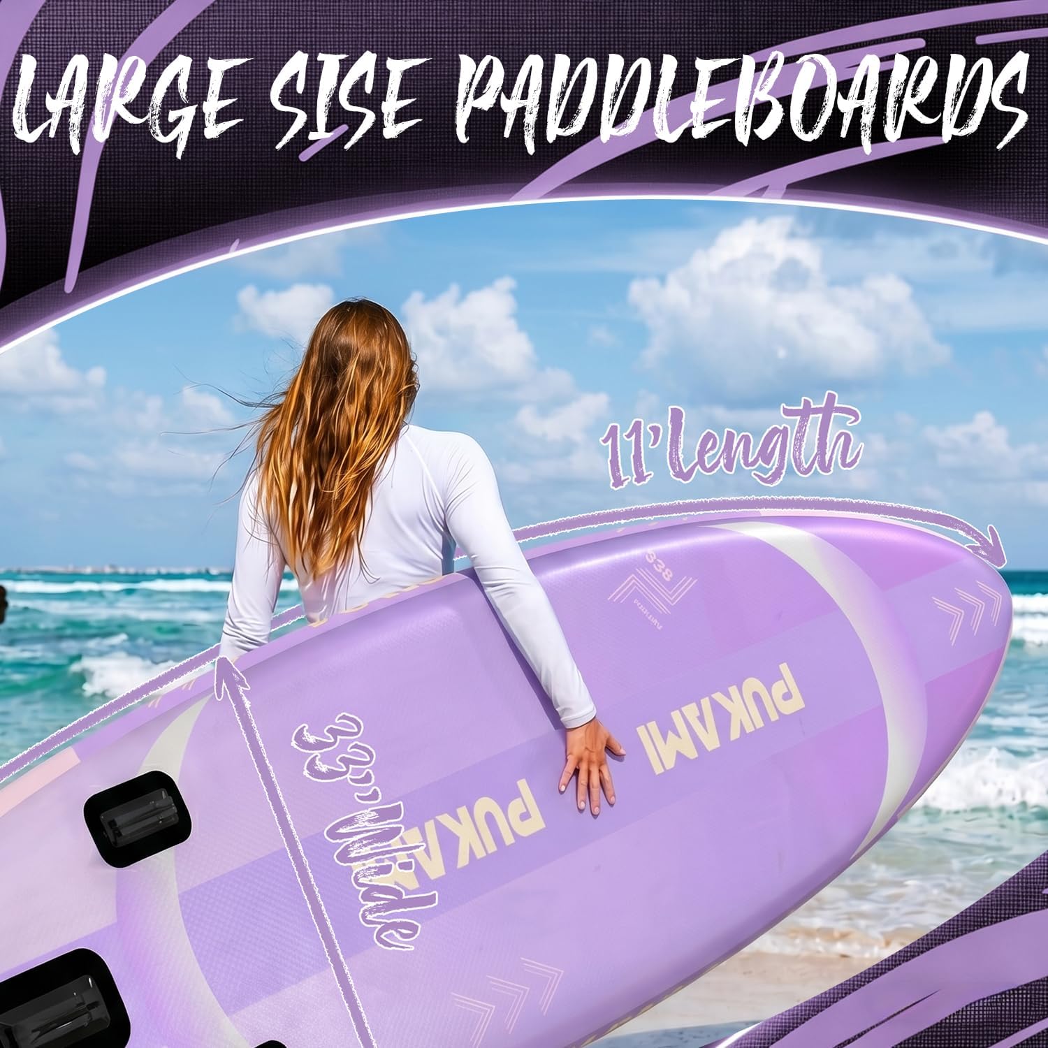 لوح تزلج قابل للنفخ عريض جدًا، - مراجعة Fishing Kayak Paddle وسعره